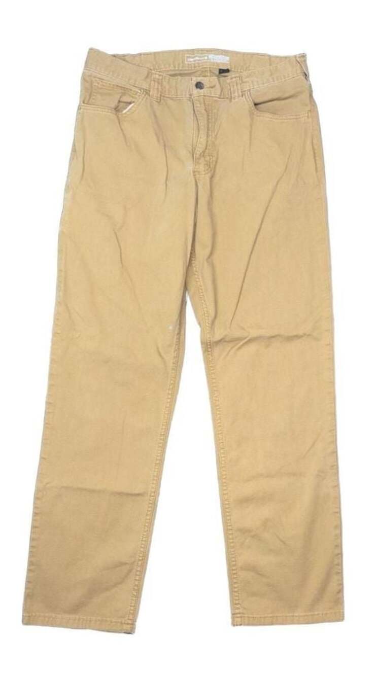Carhartt Relaxed Fit Twill Pants, 34x34, Tan
